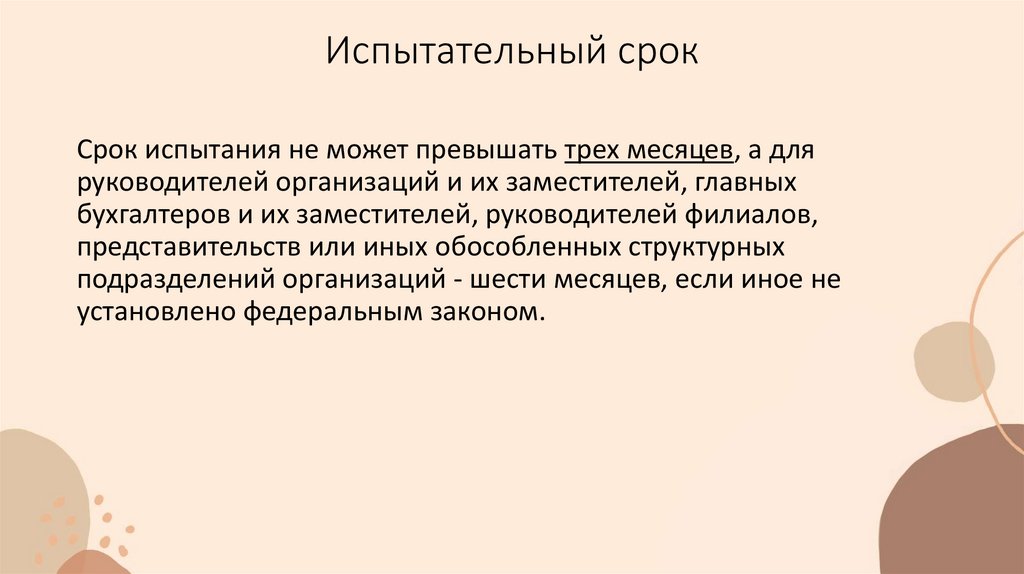 Испытательный срок