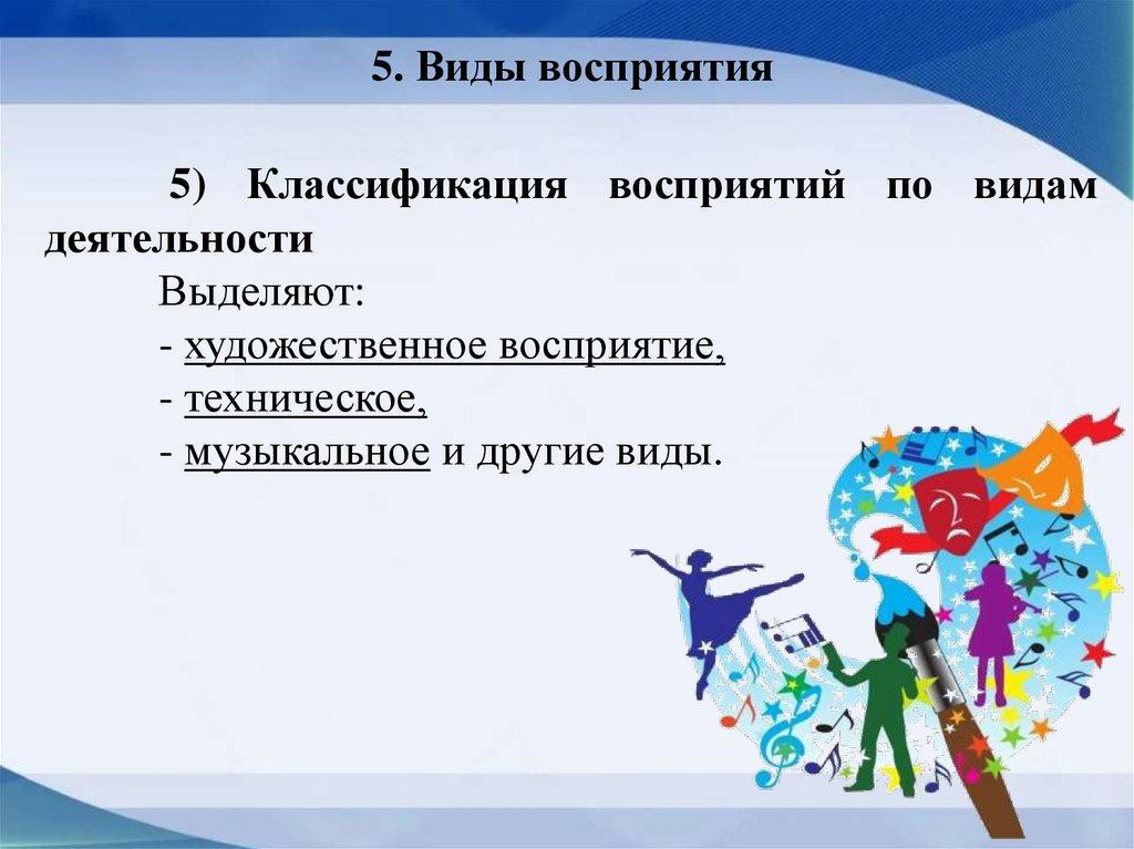 5. Виды восприятия