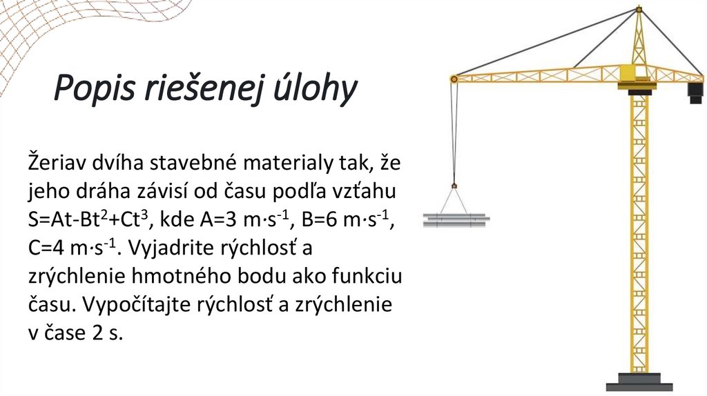 Popis riešenej úlohy