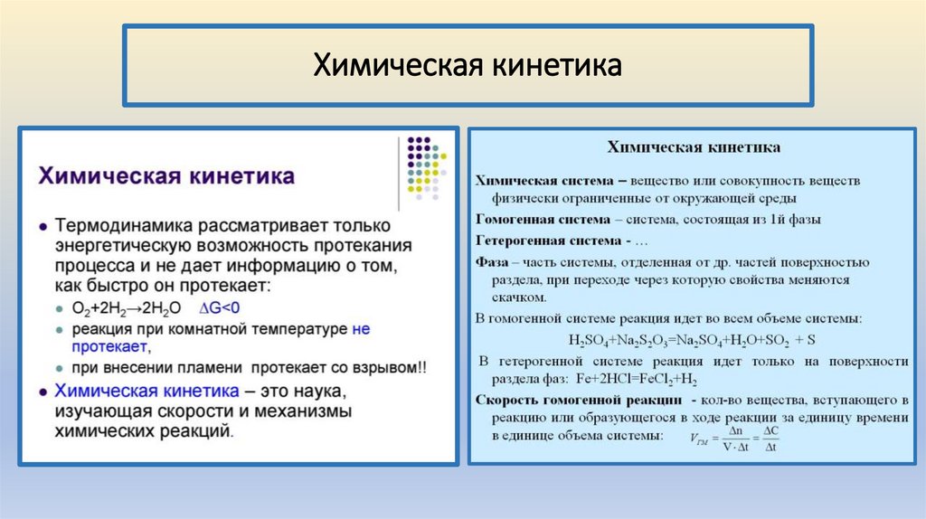 Химическая кинетика