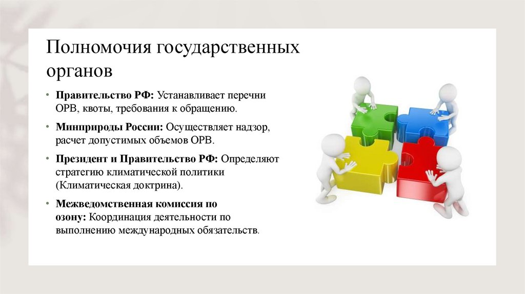 Полномочия государственных органов