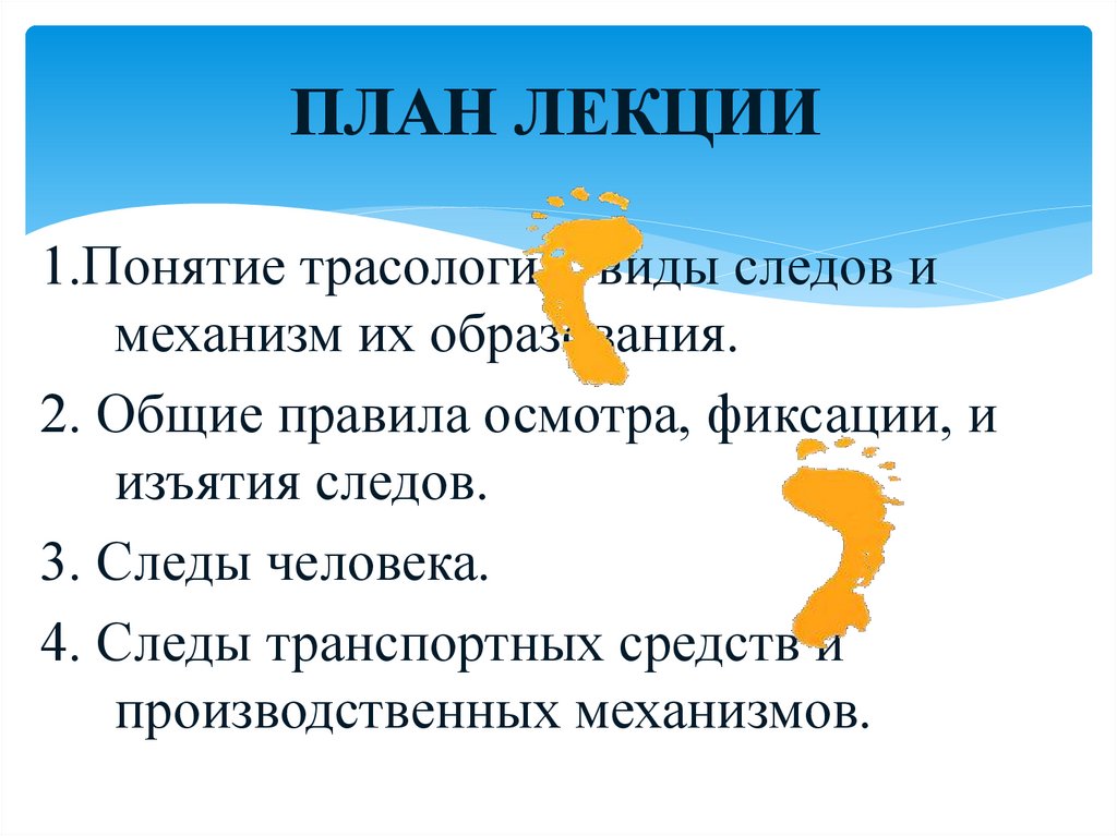 ПЛАН ЛЕКЦИИ
