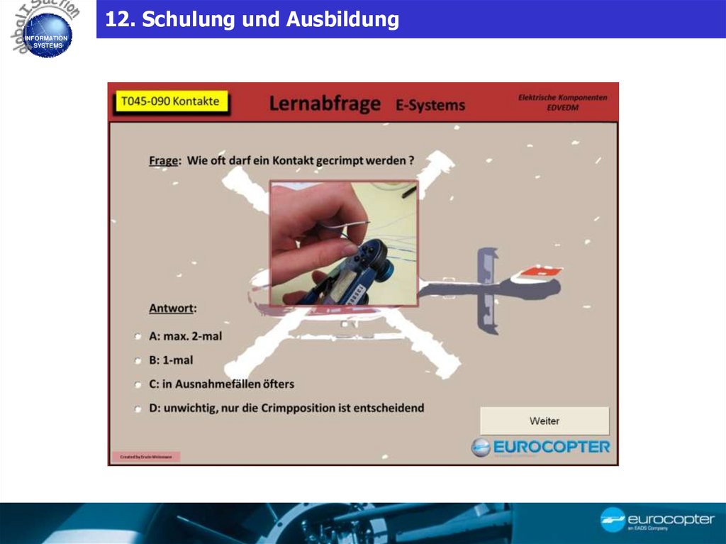 12. Schulung und Ausbildung