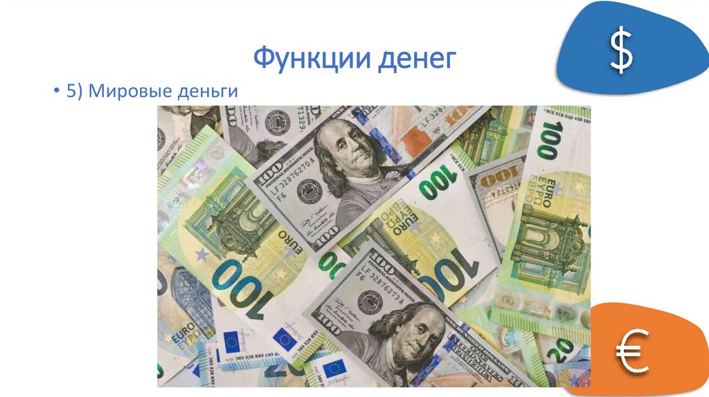 Функции денег