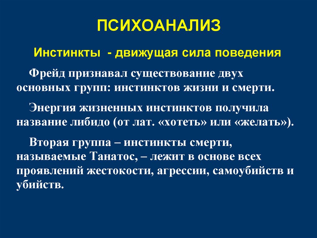 ПСИХОАНАЛИЗ