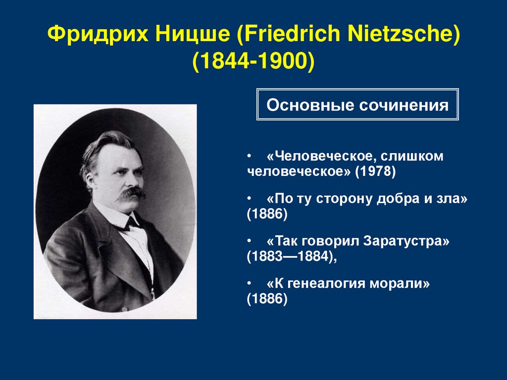 Фридрих Ницше (Friedrich Nietzsche) (1844-1900)