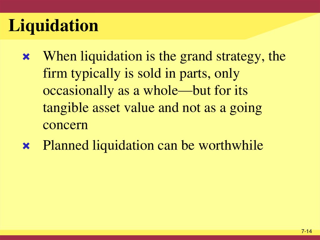Liquidation