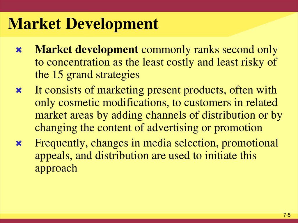 Market Development