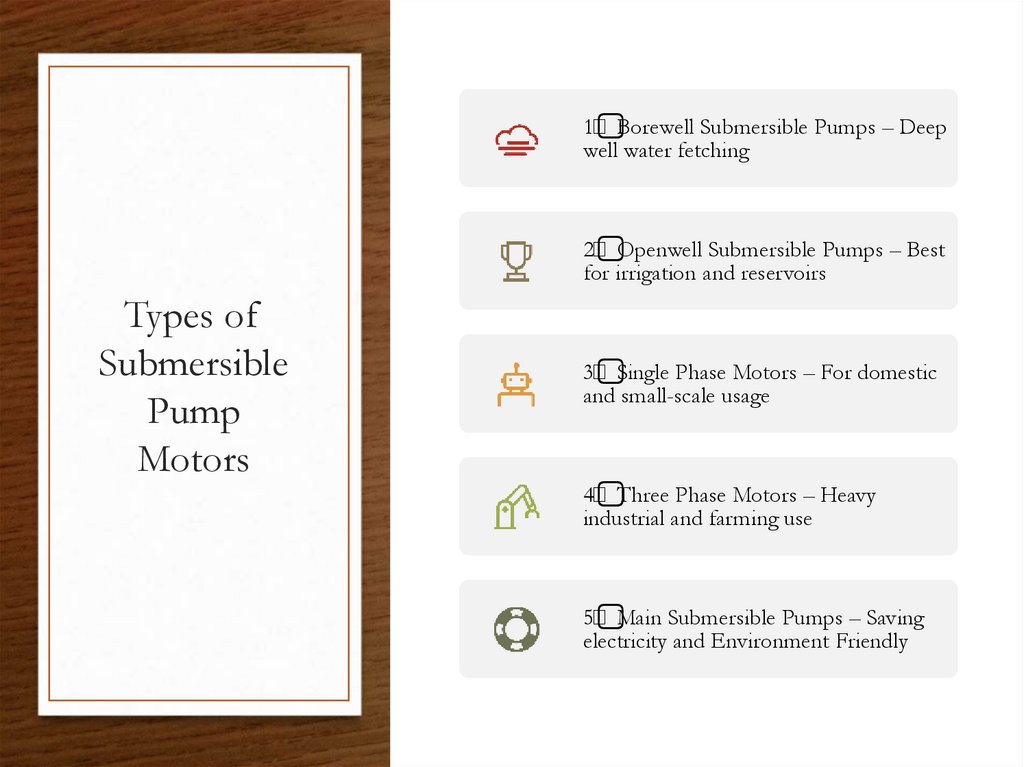 Types of Submersible Pump Motors