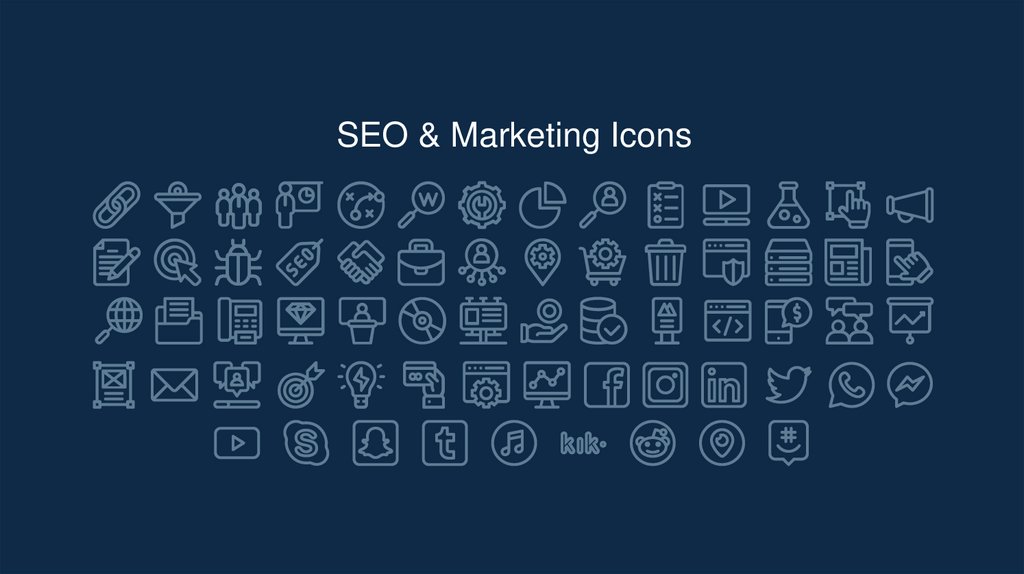 SEO & Marketing Icons