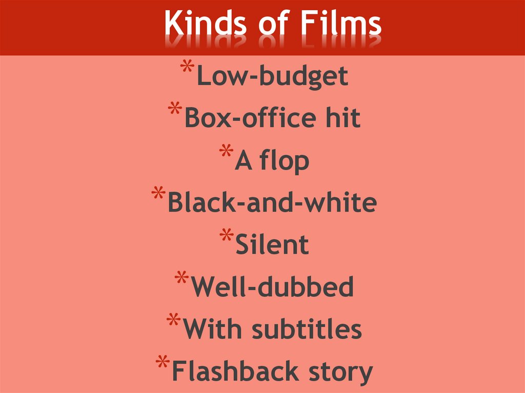 Kinds of Films
