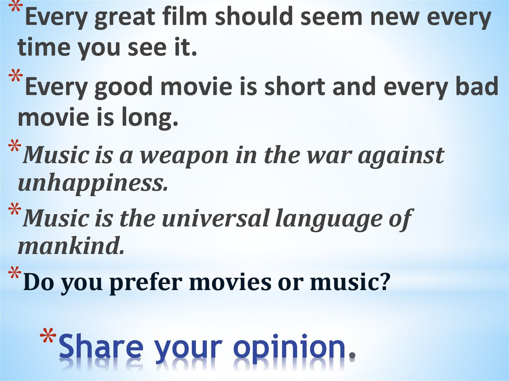 Share your opinion.