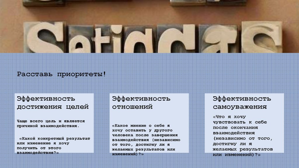 Расставь приоритеты!