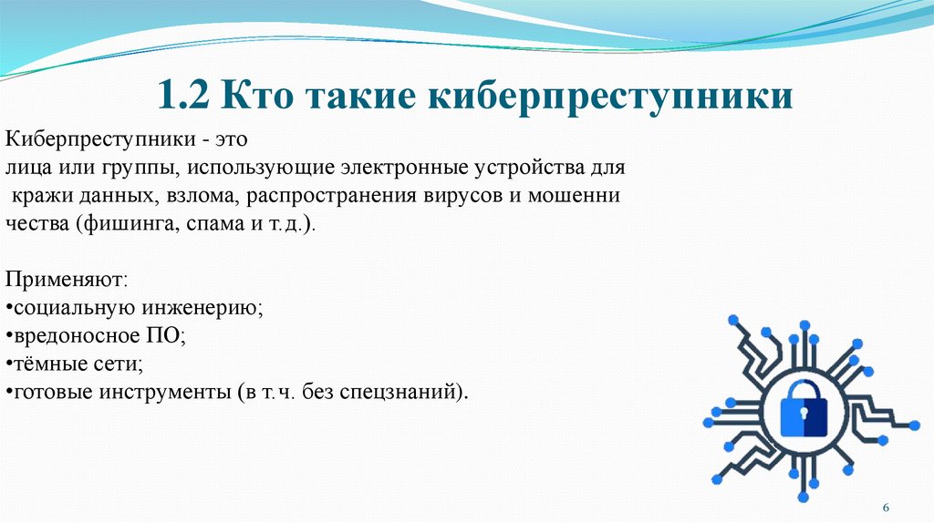 1.2 Кто такие киберпреступники