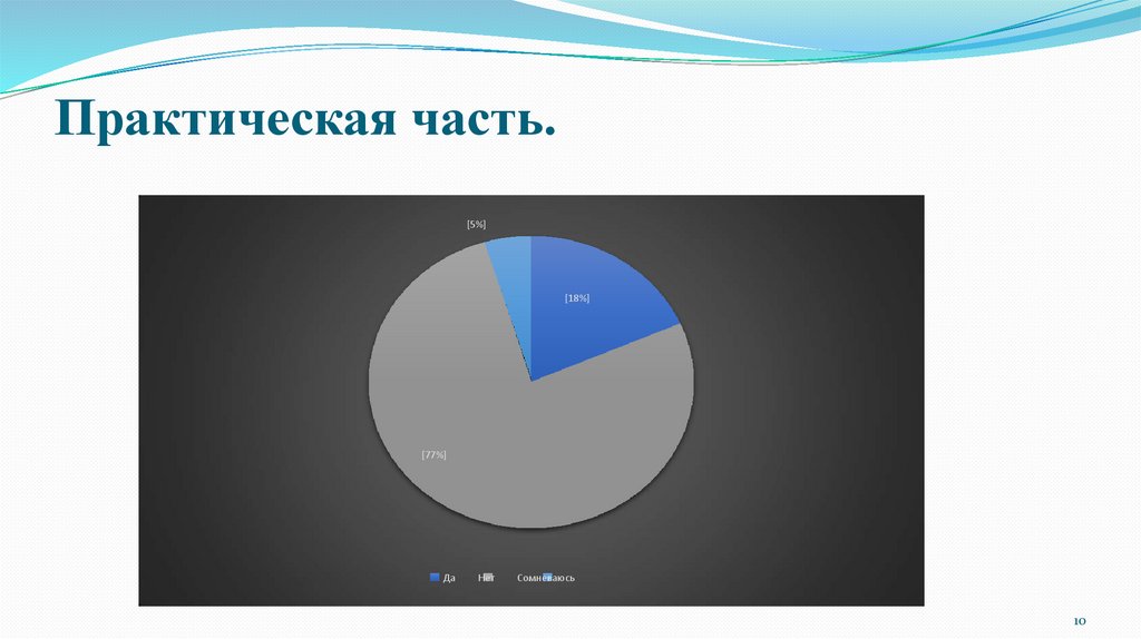 Практическая часть.