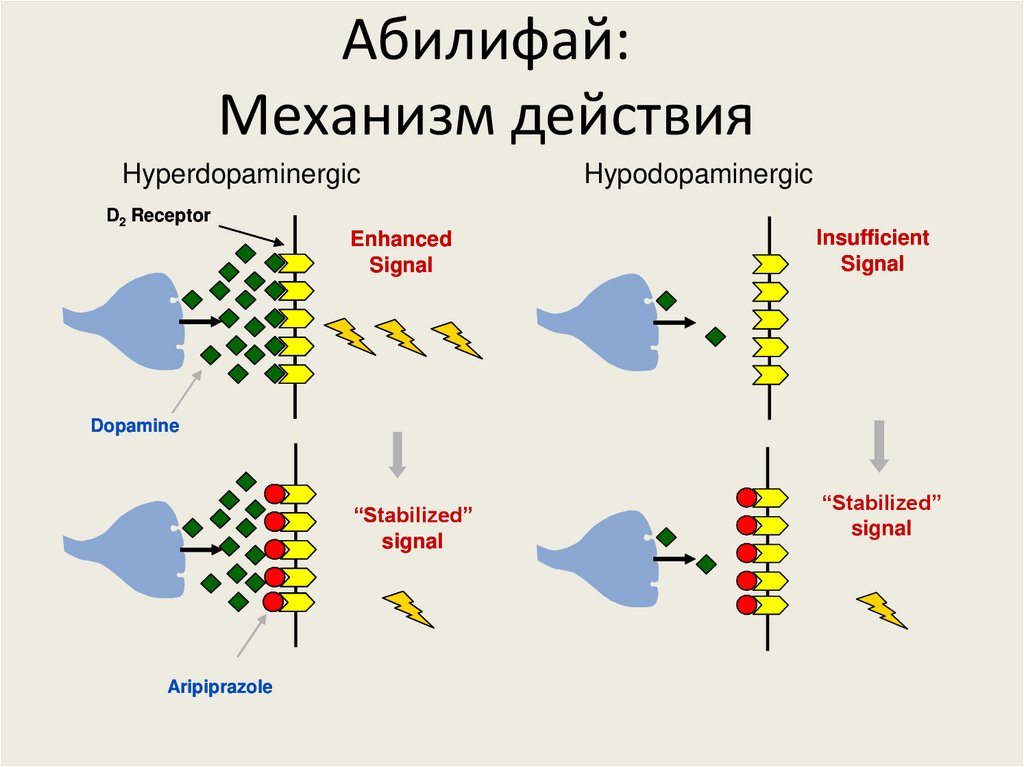Абилифай: Механизм действия