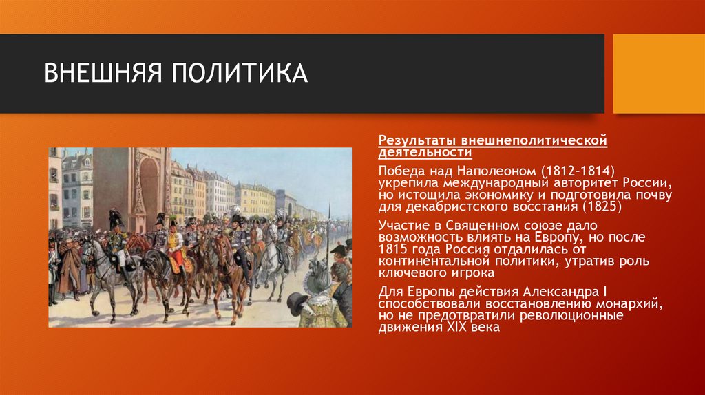 ВНЕШНЯЯ ПОЛИТИКА