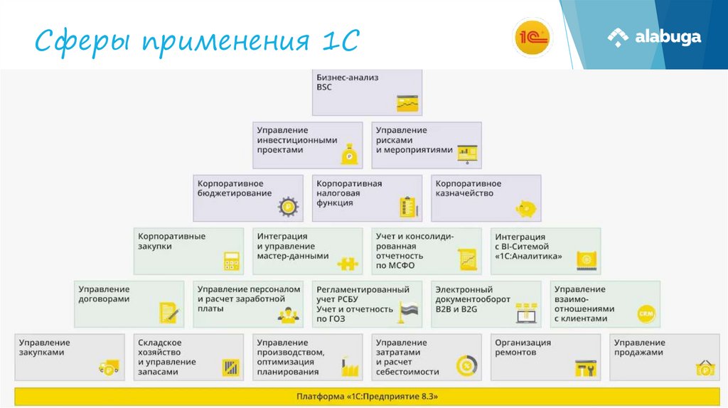 Сферы применения 1С