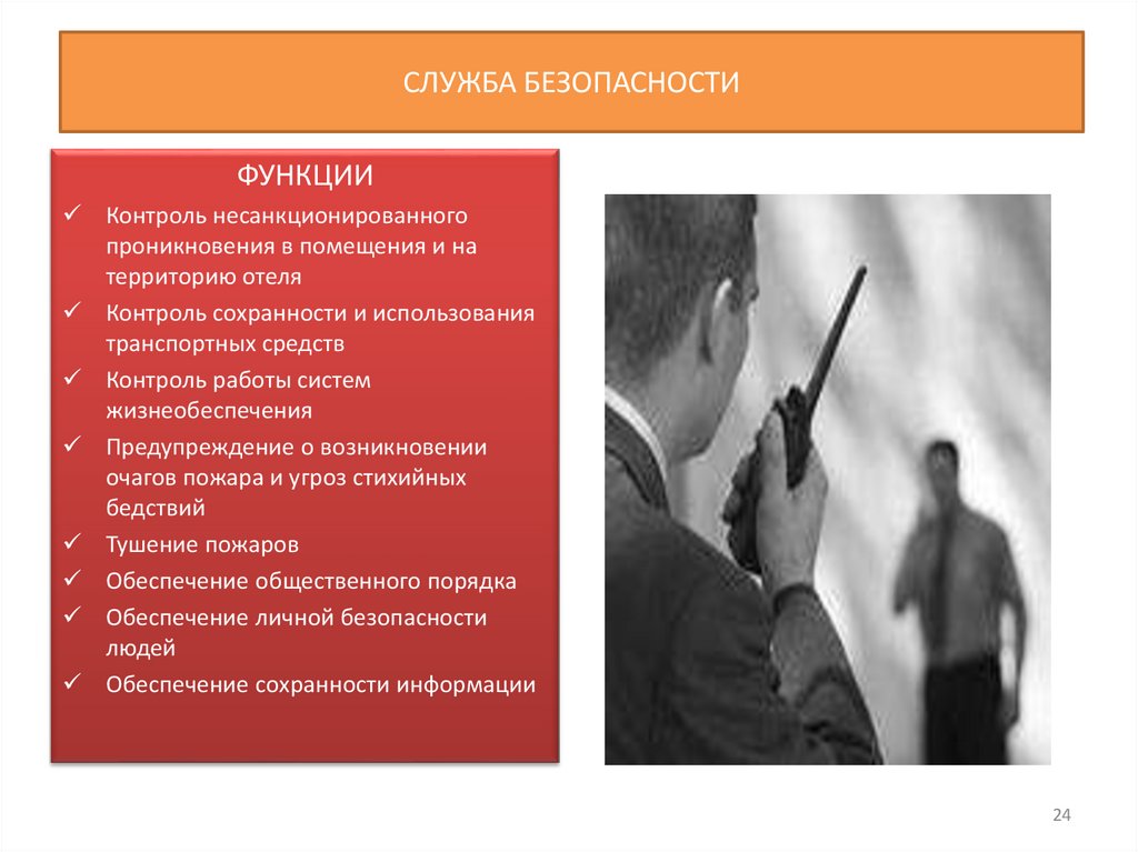 СЛУЖБА БЕЗОПАСНОСТИ