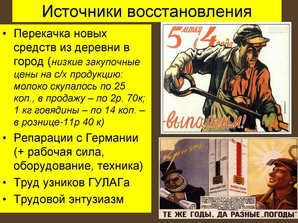 Источники восстановления