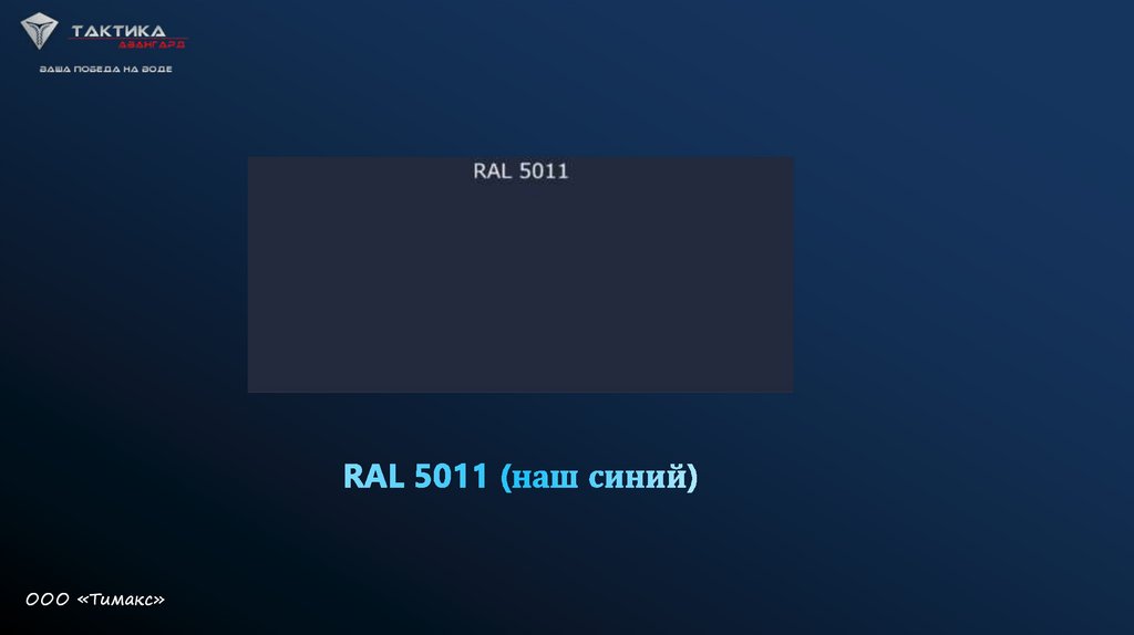 RAL 5011 (наш синий)