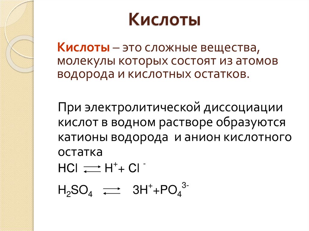 Кислоты