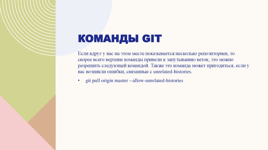 Команды GIT