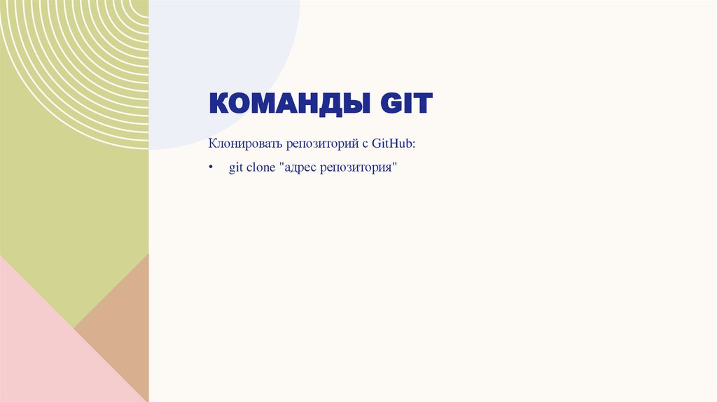 Команды GIT