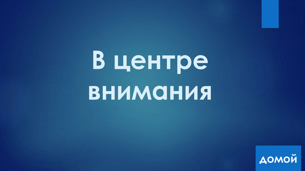 В центре внимания