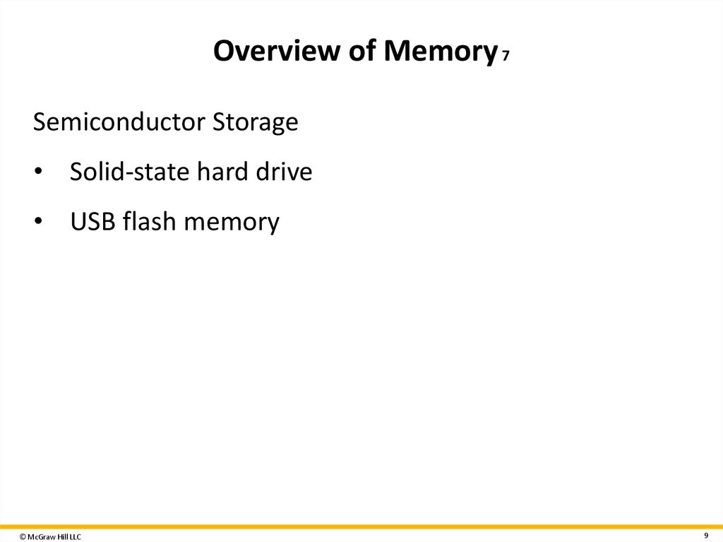 Overview of Memory 7