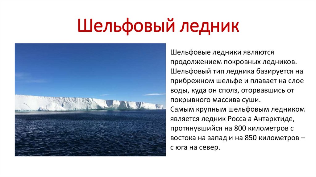 Шельфовый ледник