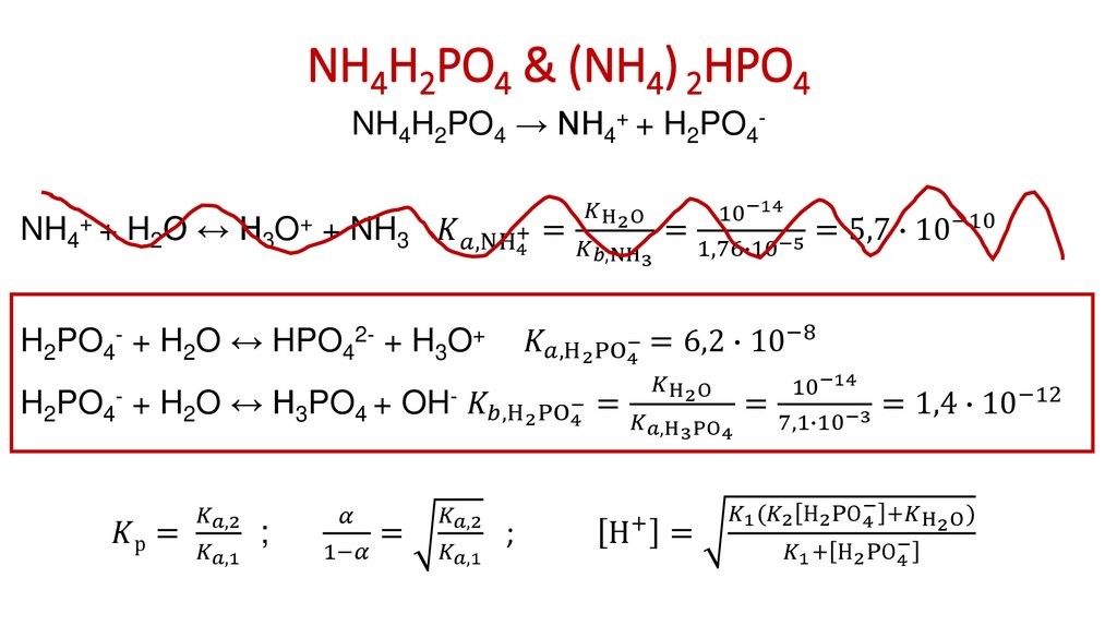 NH4H2PO4 & (NH4) 2HPO4