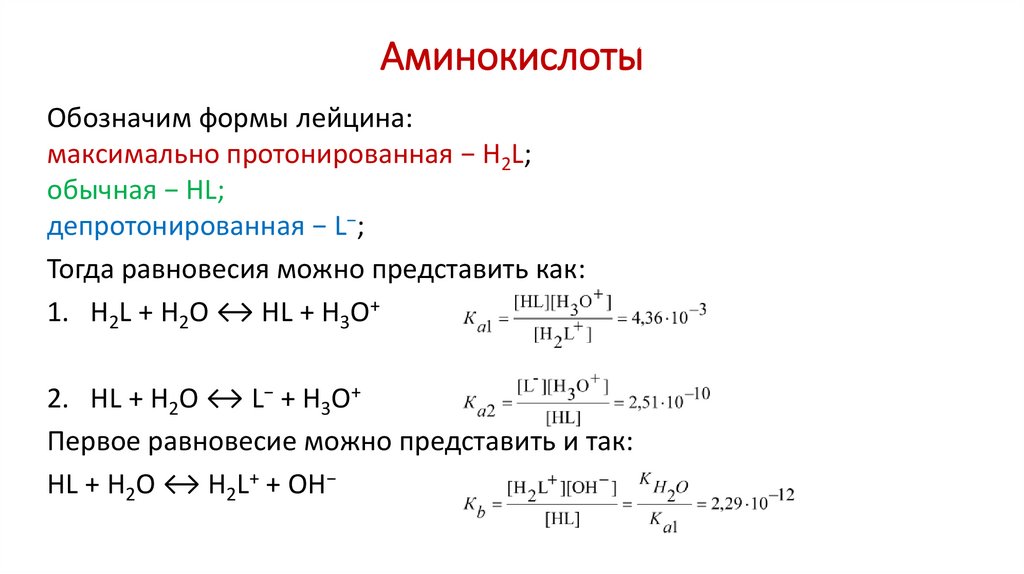 Аминокислоты