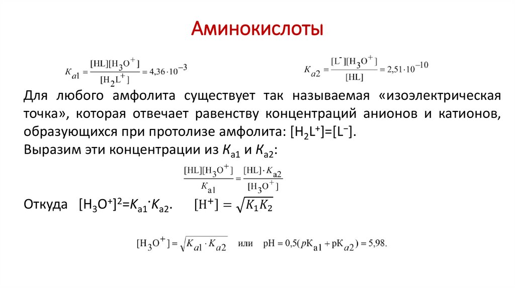 Аминокислоты