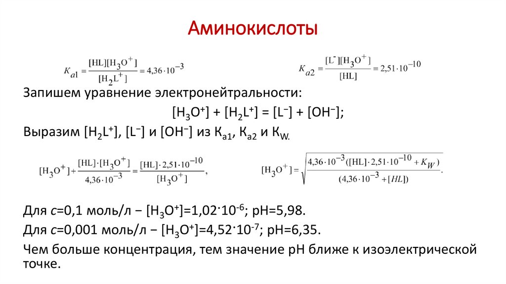 Аминокислоты