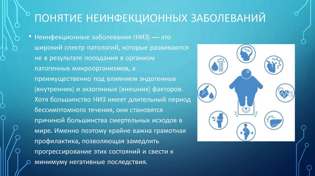 Понятие неинфекционных заболеваний