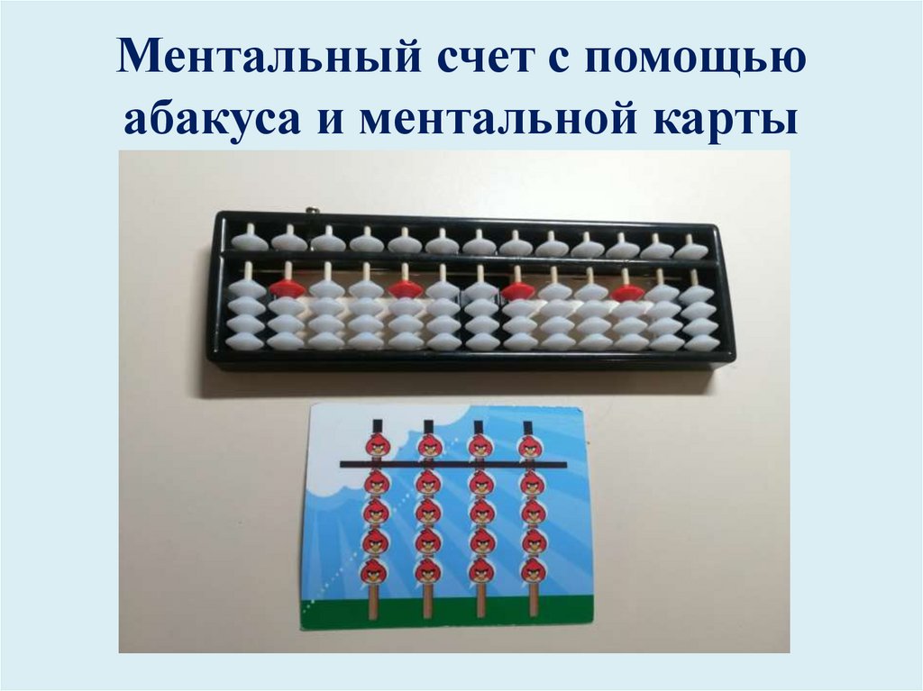Ментальный счет с помощью абакуса и ментальной карты
