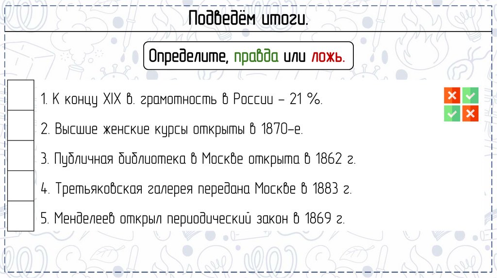 Подведём итоги.