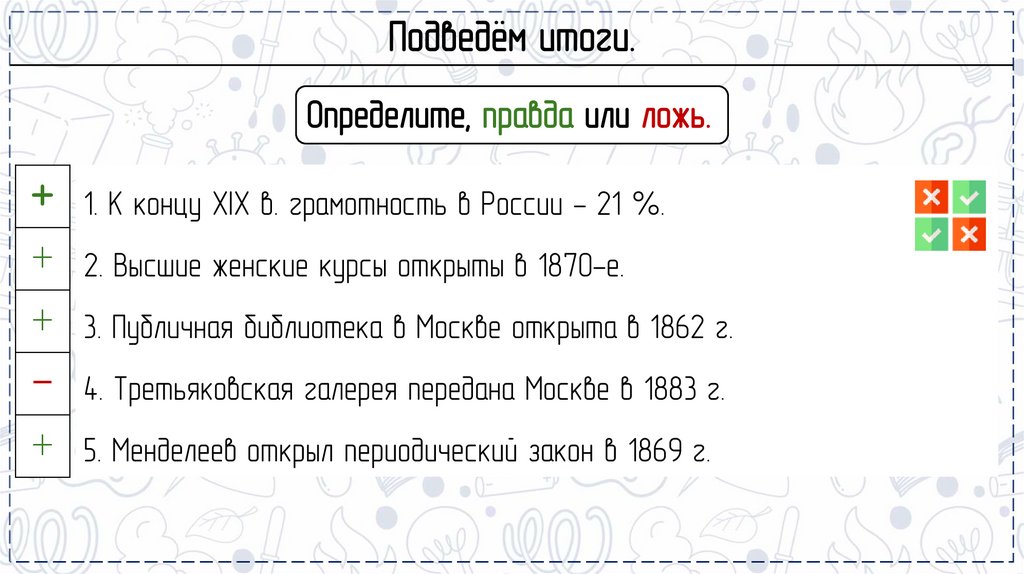 Подведём итоги.