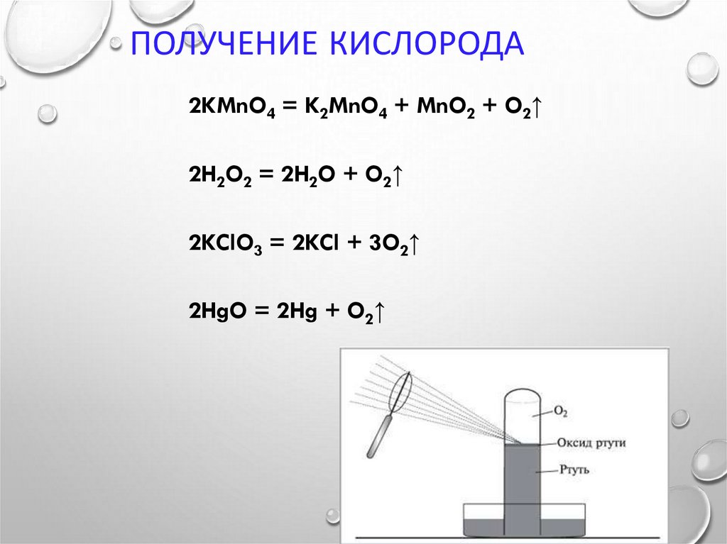 Получение кислорода
