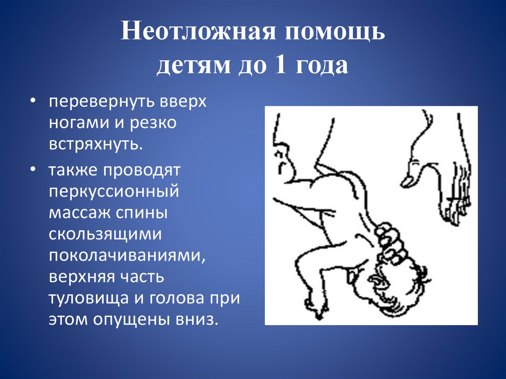 Неотложная помощь детям до 1 года