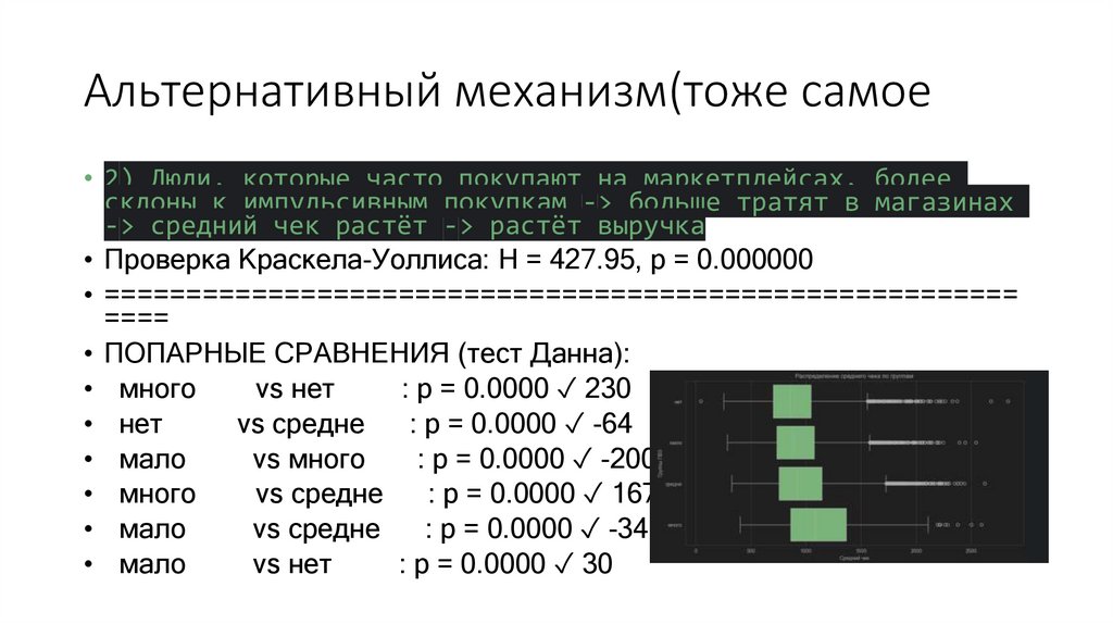 Альтернативный механизм(тоже самое
