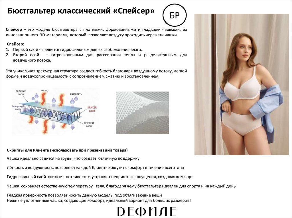 Бюстгальтер классический «Спейсер»