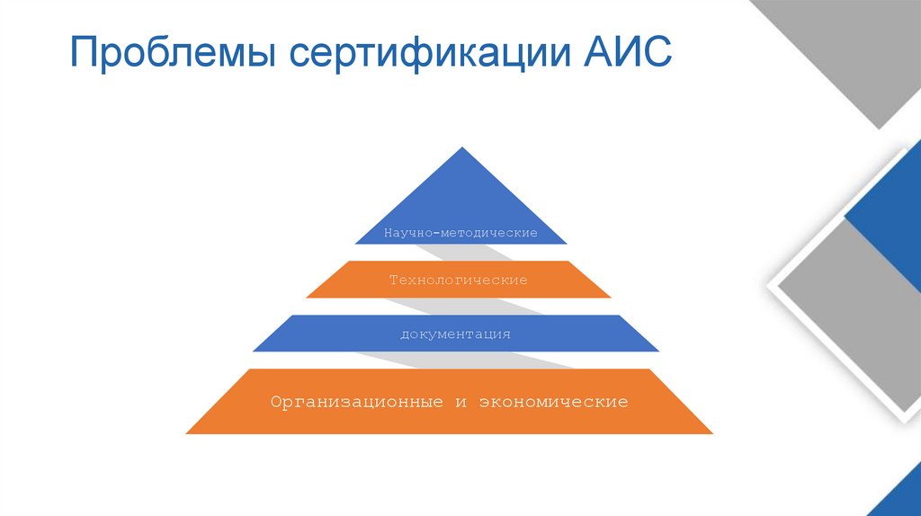 Проблемы сертификации АИС