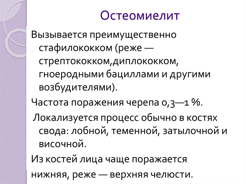 Остеомиелит