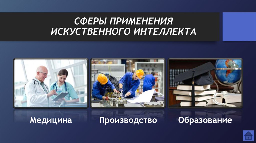 СФЕРЫ ПРИМЕНЕНИЯ ИСКУСТВЕННОГО ИНТЕЛЛЕКТА