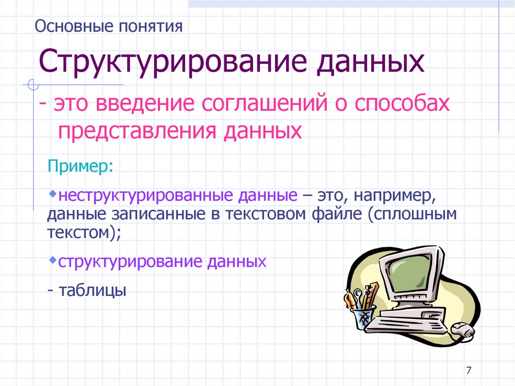 Структурирование данных