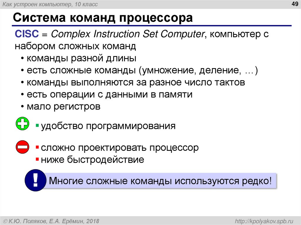 Система команд процессора
