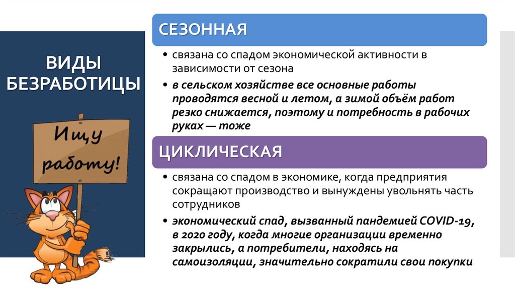ВИДЫ БЕЗРАБОТИЦЫ