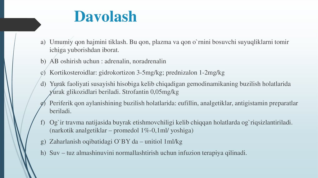 Davolash